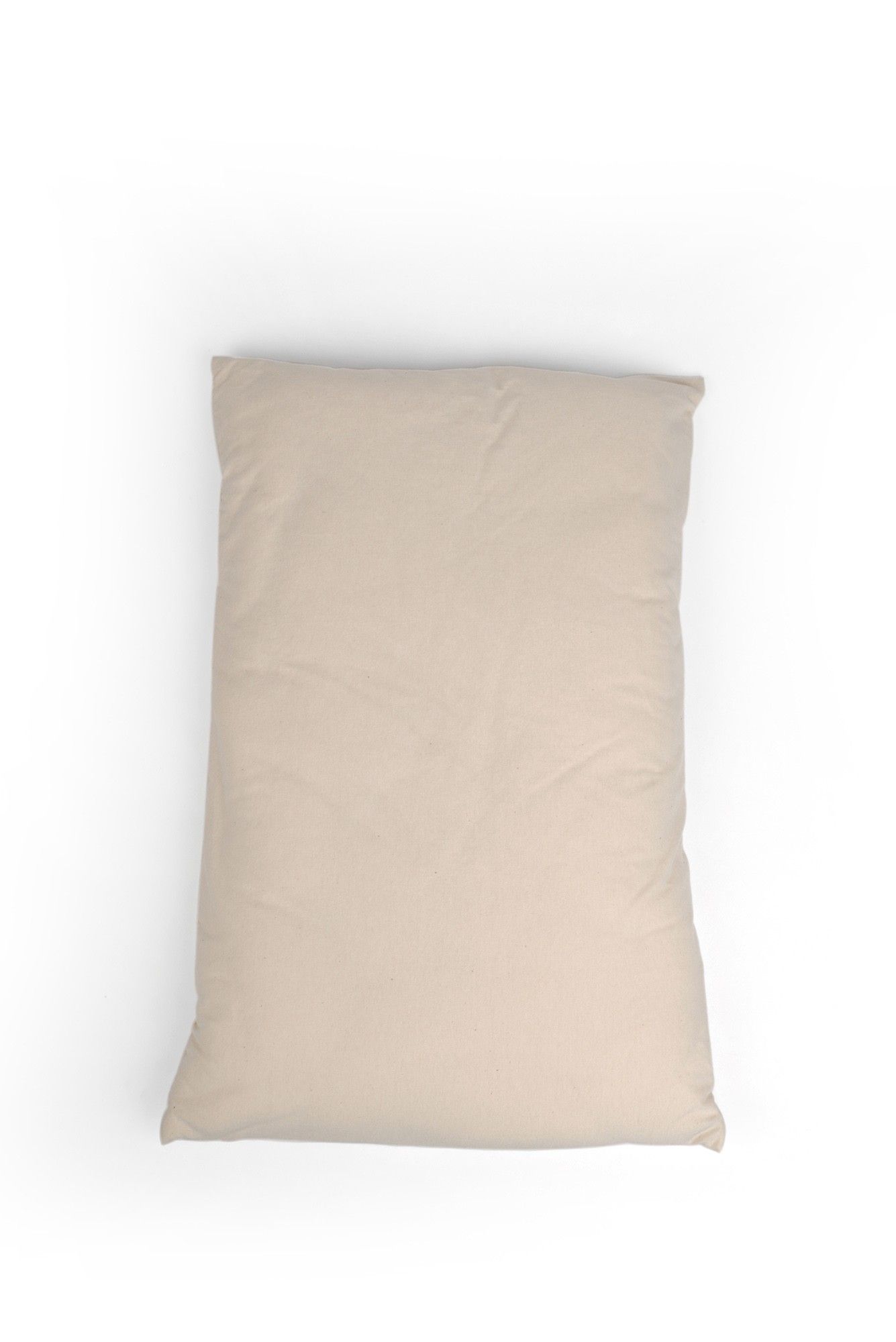 weißes Kinderkissen aus Webstoff vom Finkhof aus bio Wolle (kbT) und Baumwolle (kbA), Freisteller