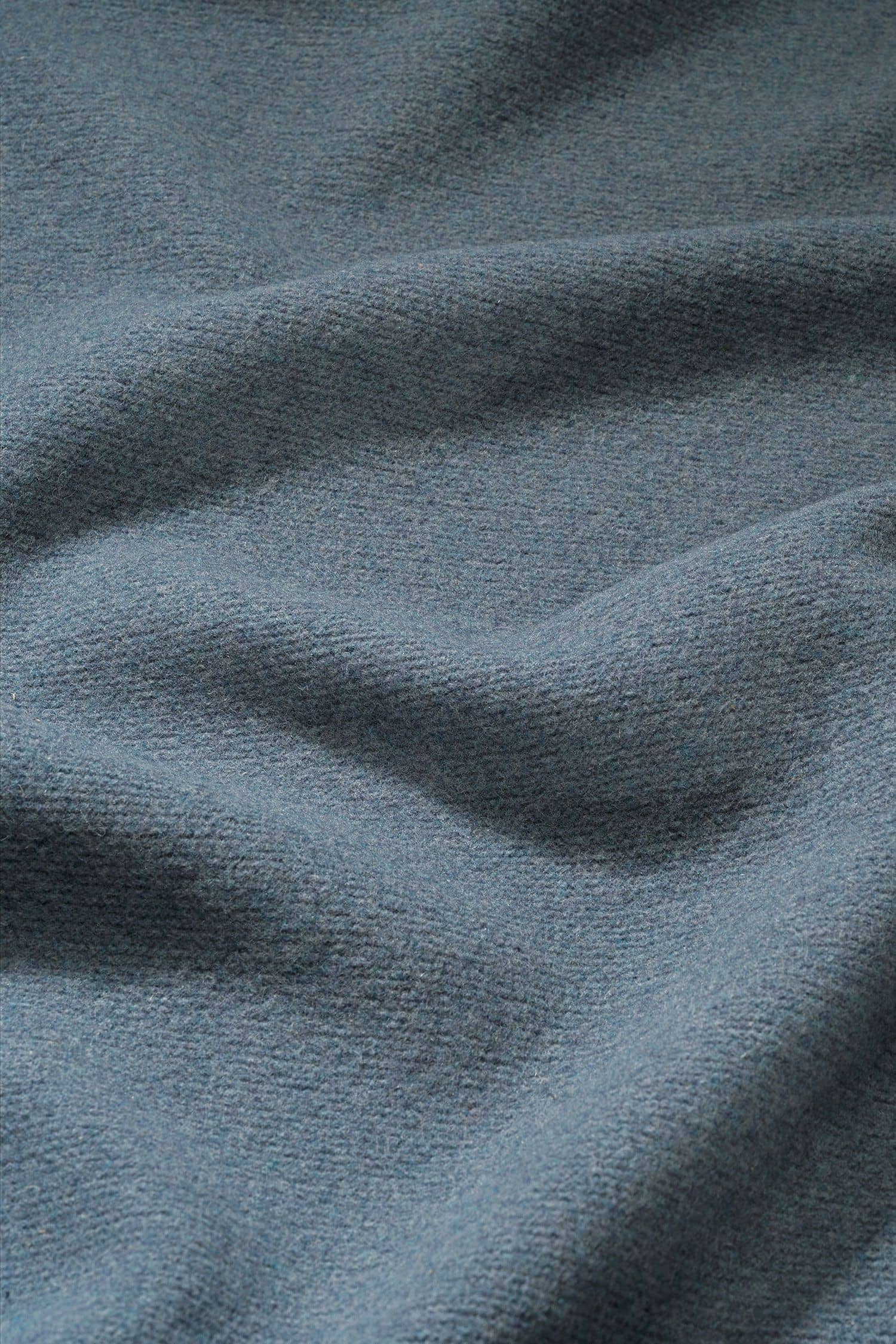 rauchblauer Strickwalk aus bio Wolle (kbT) vom Finkhof