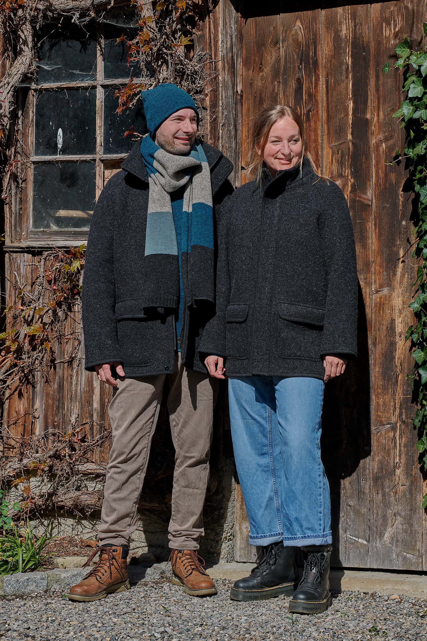 Finkhof-Walkjacke unisex aus Bio-Schurwolle
