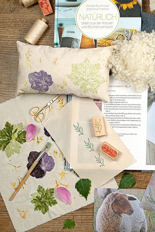 Stimmungsbild für pflanzenbedrucktes Duftkissen