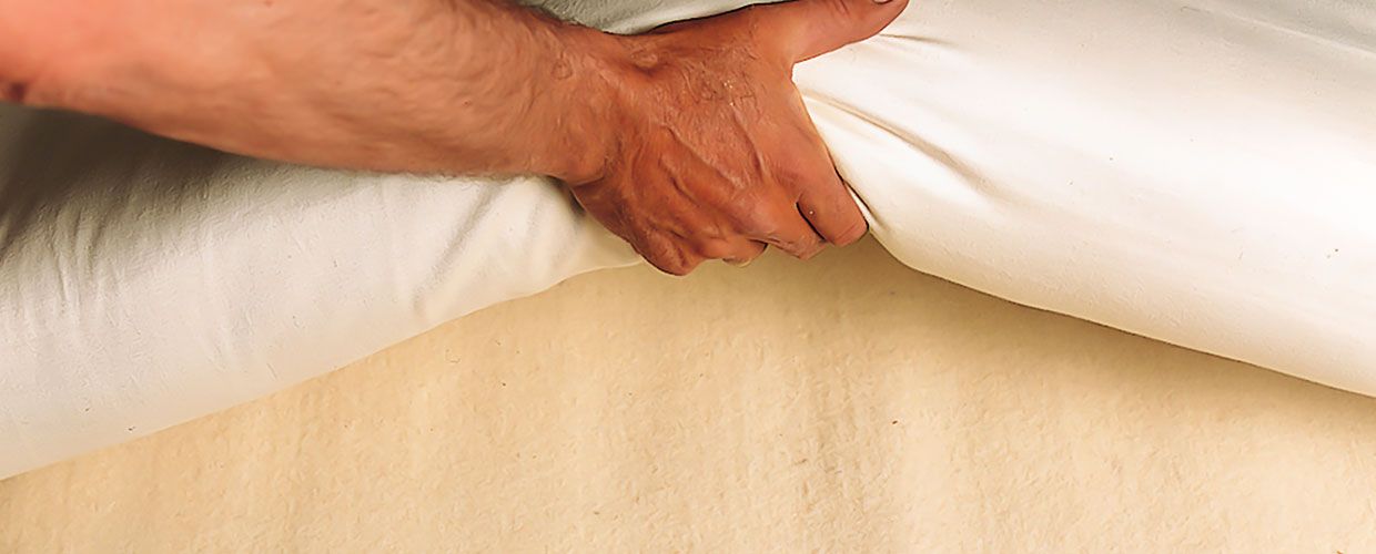 Matratze mit Matratzenschutz