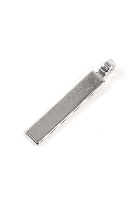 Ersatz-Zipper silber silberner Ersatz Reißverschlusszipper, Freisteller