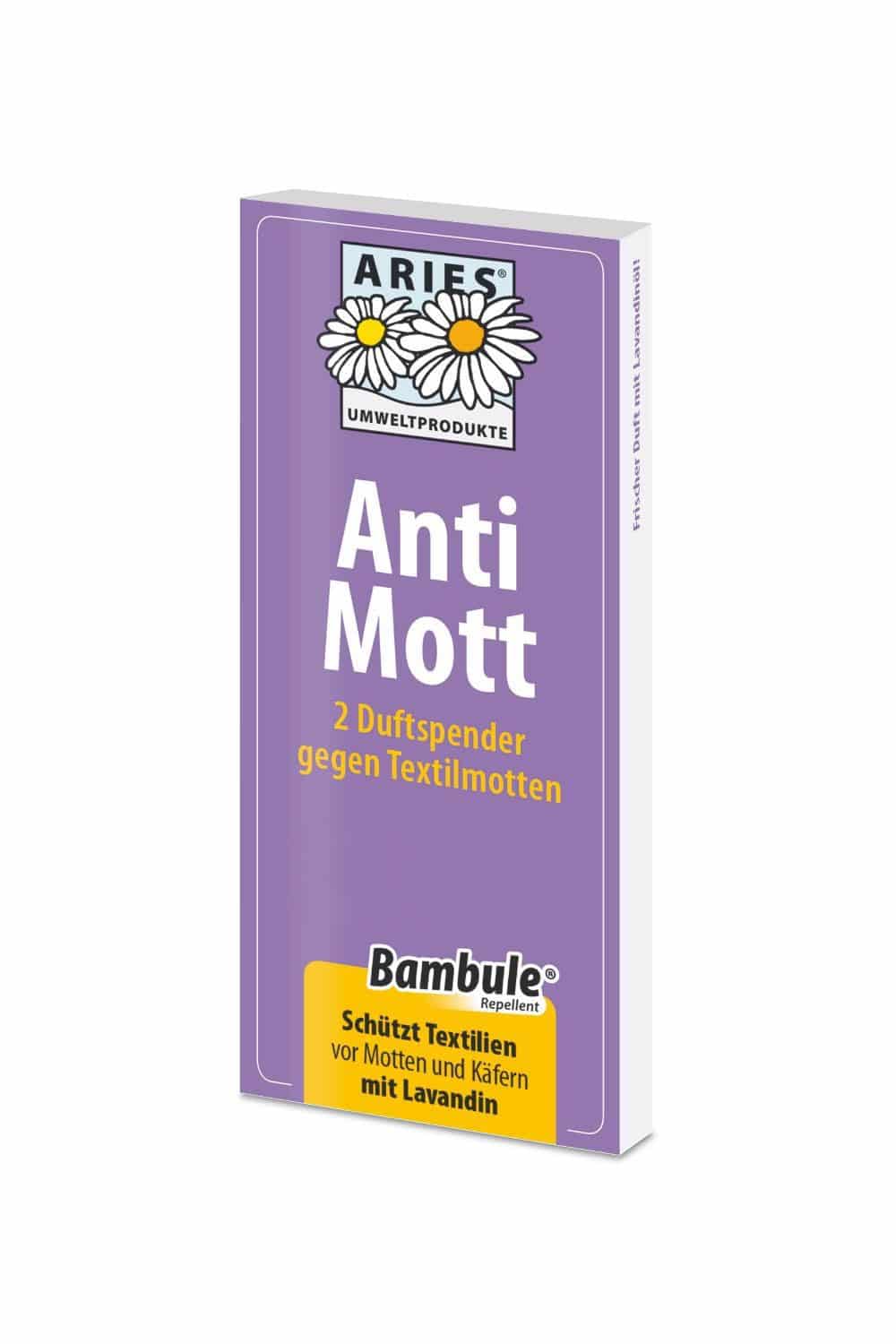 Anti Mott Duftspender gegen Kleidermotten von Aries mit Lavandin, Freisteller
