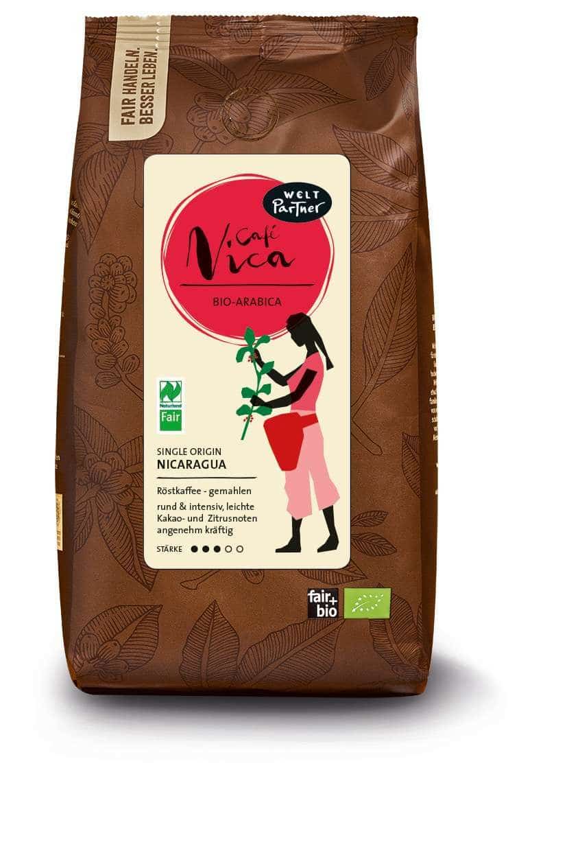 500g Packung von Nicaragua Kaffee von WeltPartner, Freisteller