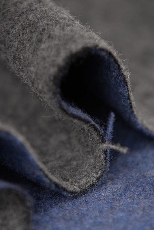 Web-Doubleface blau/grau blau/grauer Web Doubleface Stoff