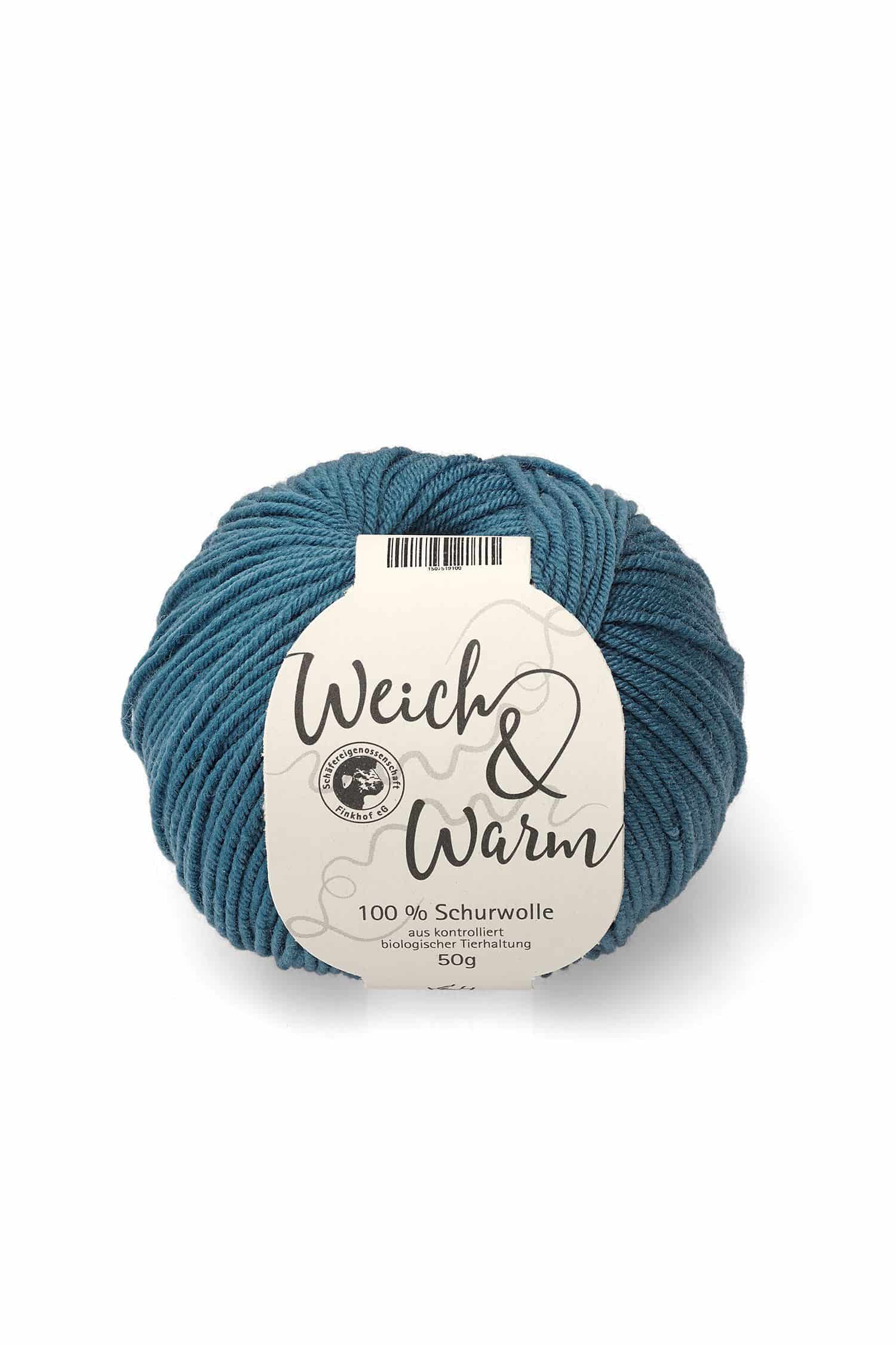 Finkhof Merinowolle Weich&Warm in rauchblau aus bio Wolle (kbT), Freisteller