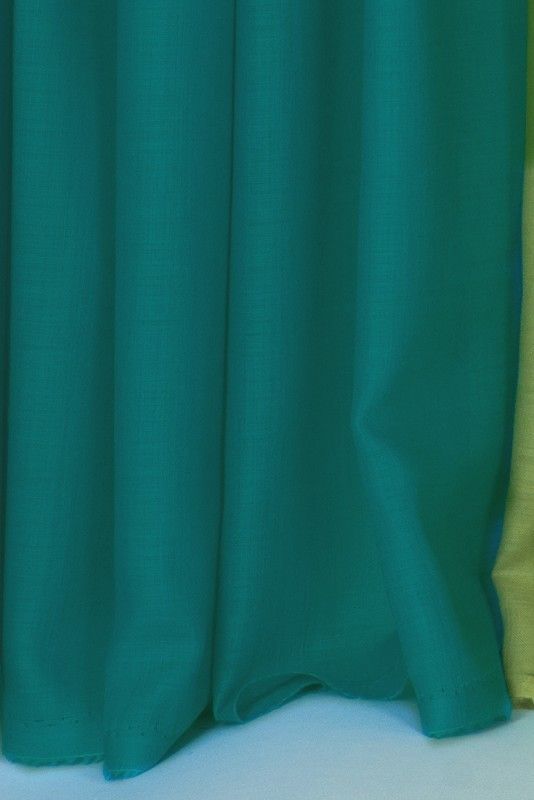 türkiser Wollmouselinestoff aus bio Wolle (kbT)