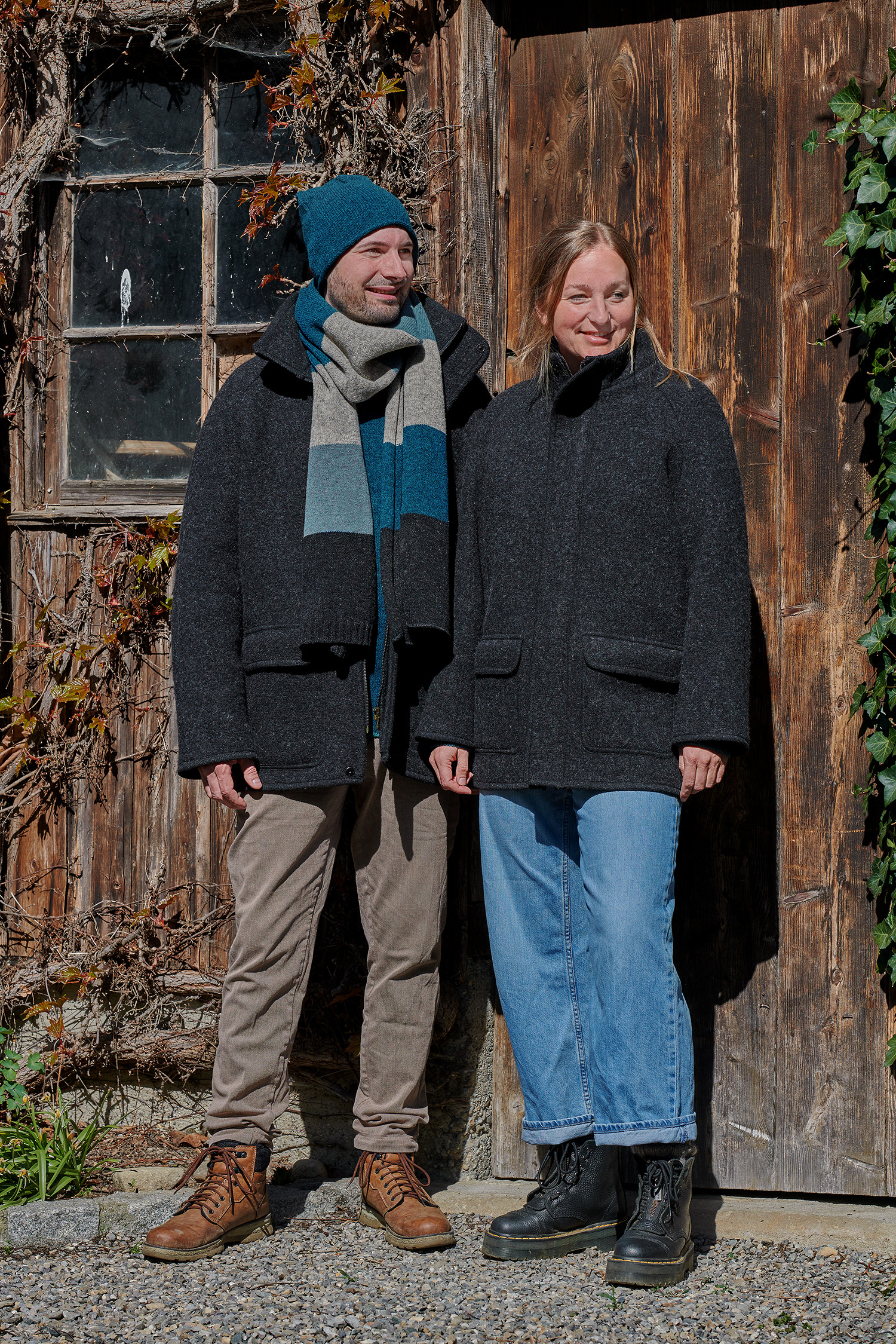 Finkhof-Walkjacke unisex aus Bio-Schurwolle Finkhof-Walkjacke unisex aus Bio-Schurwolle