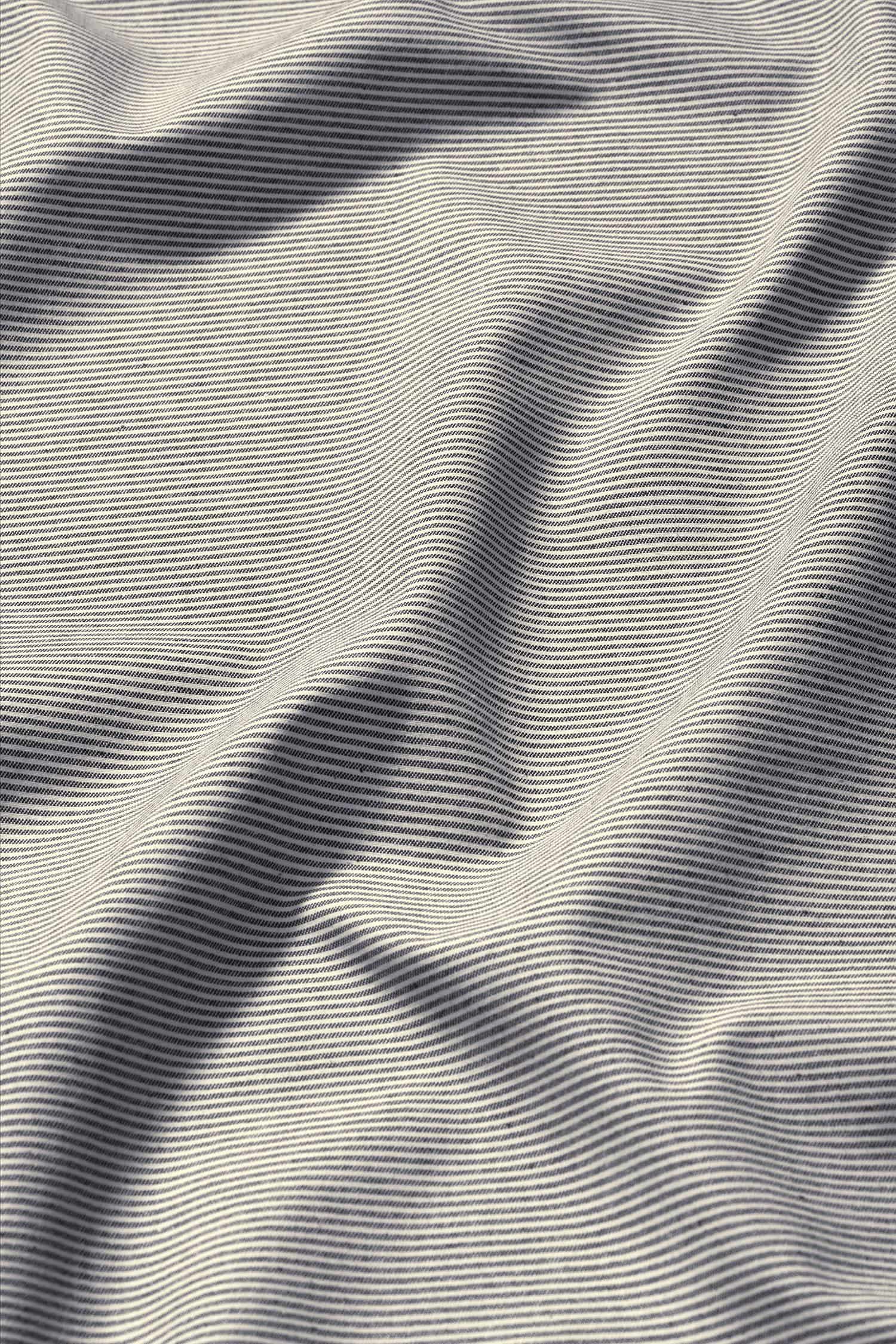 Baumwollstoff gestreift blau/natur blau natur gestreifter Baumwollstoff aus bio Baumwolle (kbA)