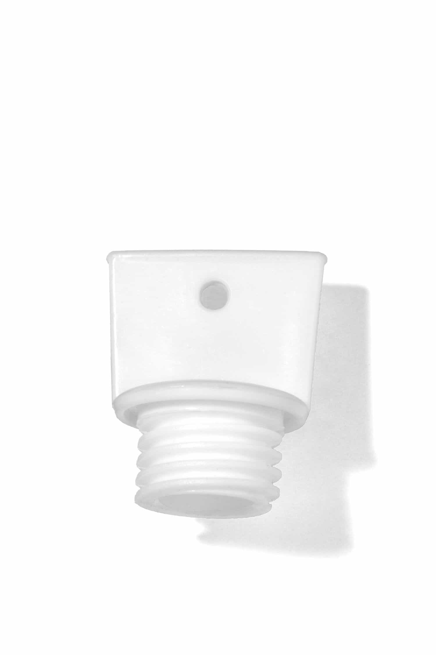weißer Wärmflaschen Ersatzverschluss, Freisteller