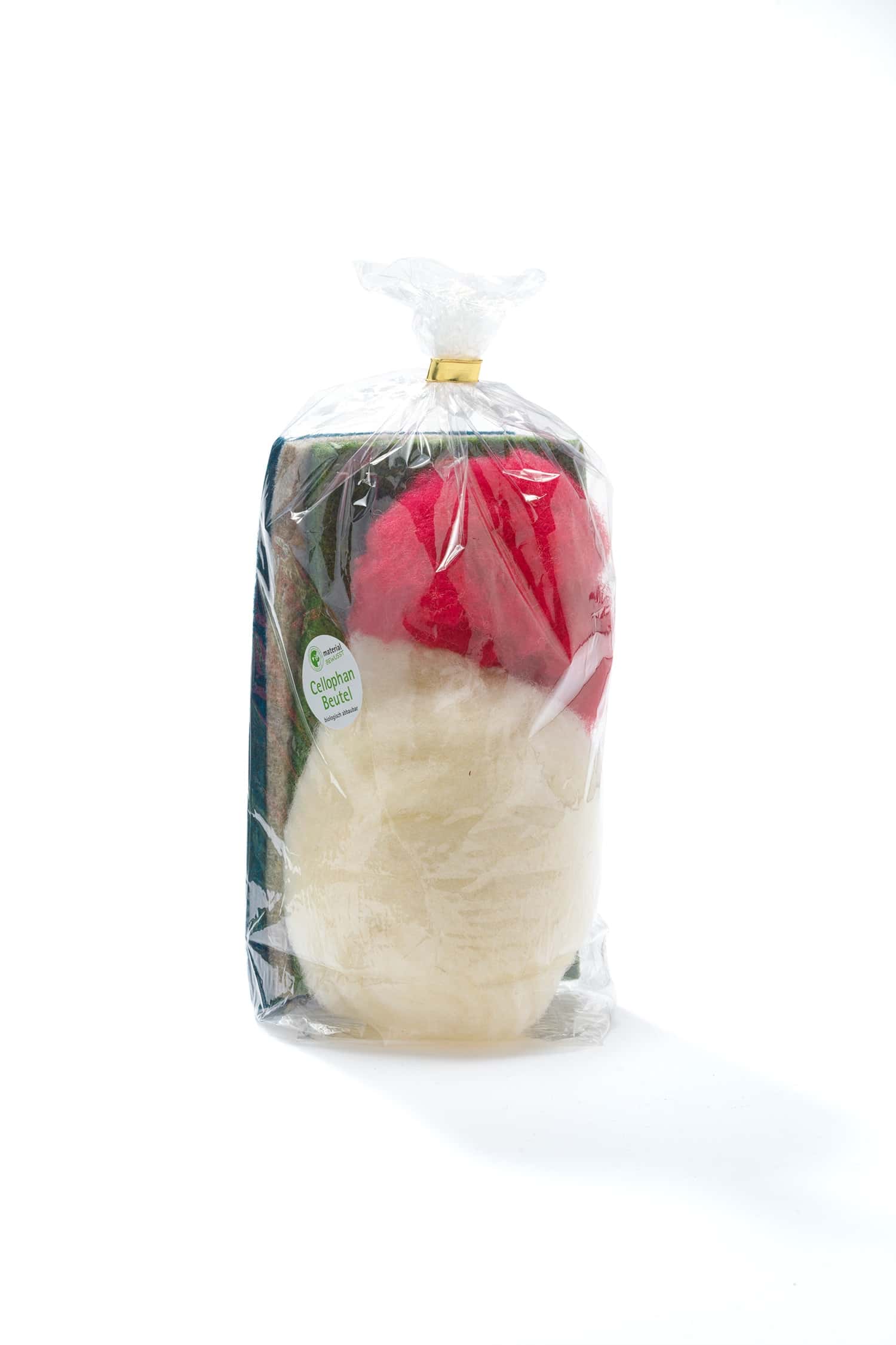 Bastelpackung Glückspilze aus Bio-Schurwolle