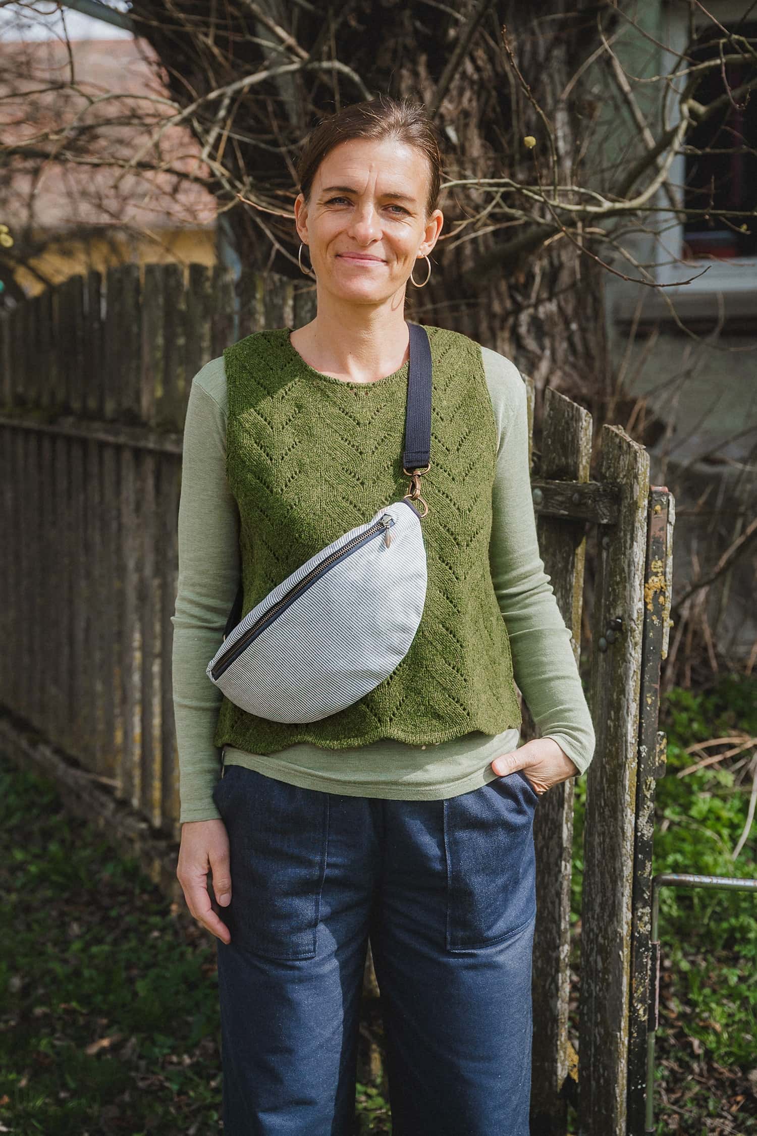 Hüft- und Schultertasche aus Bio-Baumwolle Hüft- und Schultertasche aus Bio-Baumwolle