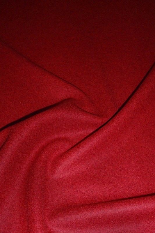 roter Loden Webstoff aus Wolle