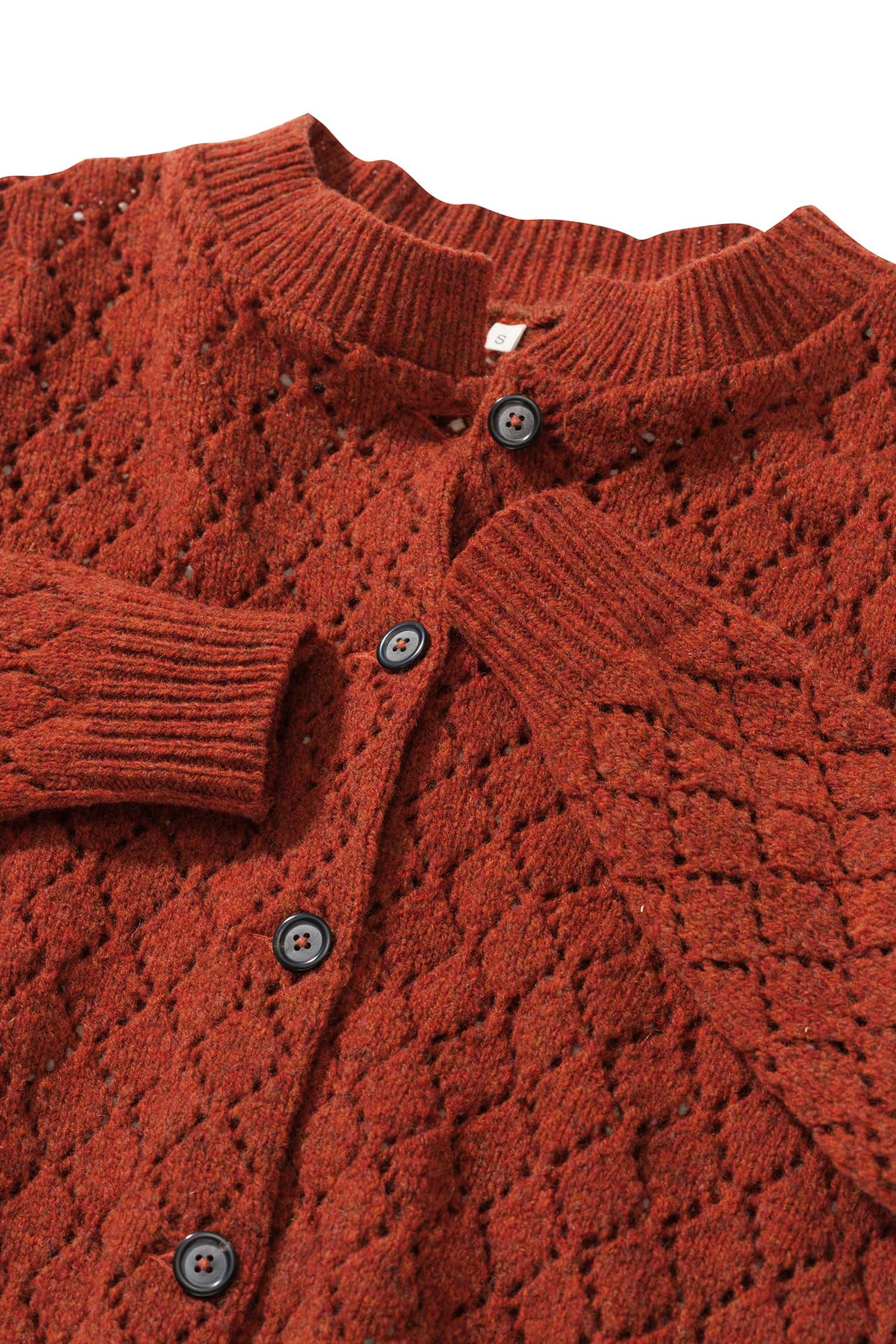Finkhof-Ajour-Damen-Strickjacke aus reiner Bio-Schurwolle