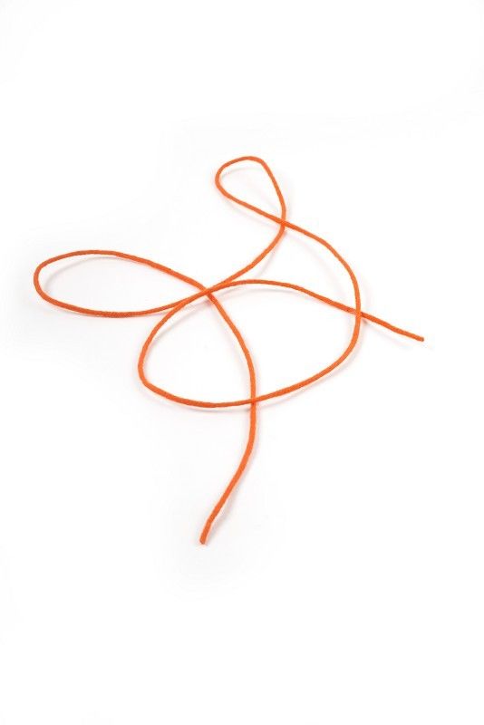 Filzschnur orange orange Filzschnur, Freisteller