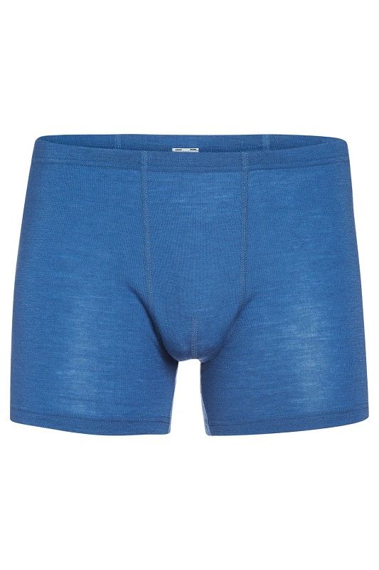 blaue Herren Woll Pants aus bio Wolle (kbT). Freisteller von vorne