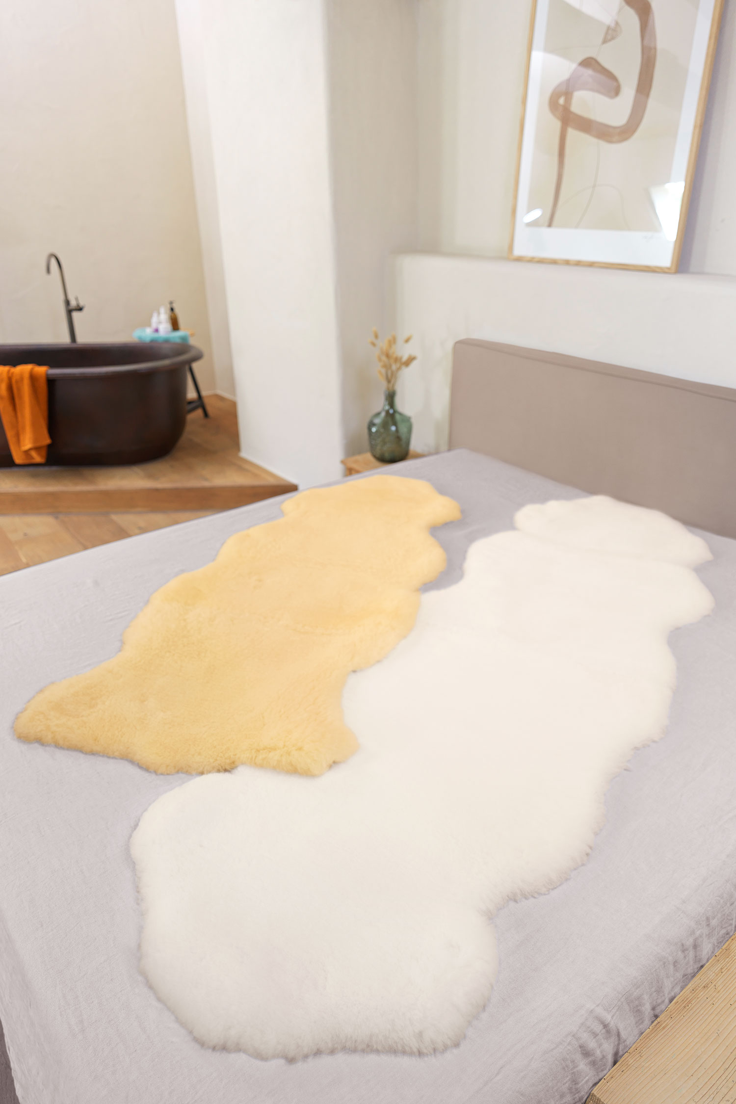 Felldecke natürliche Fellform