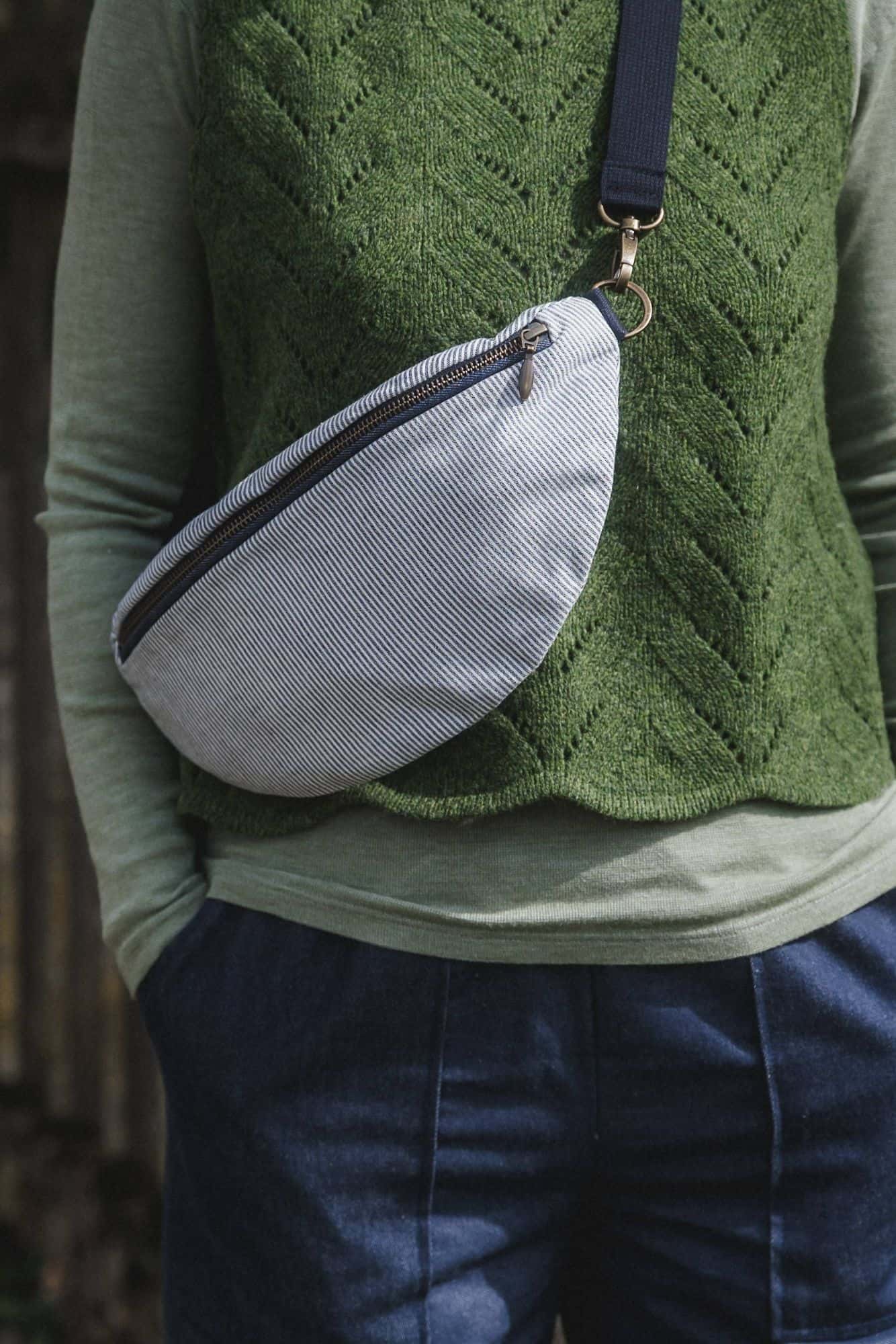 Hüft- und Schultertasche aus Bio-Baumwolle