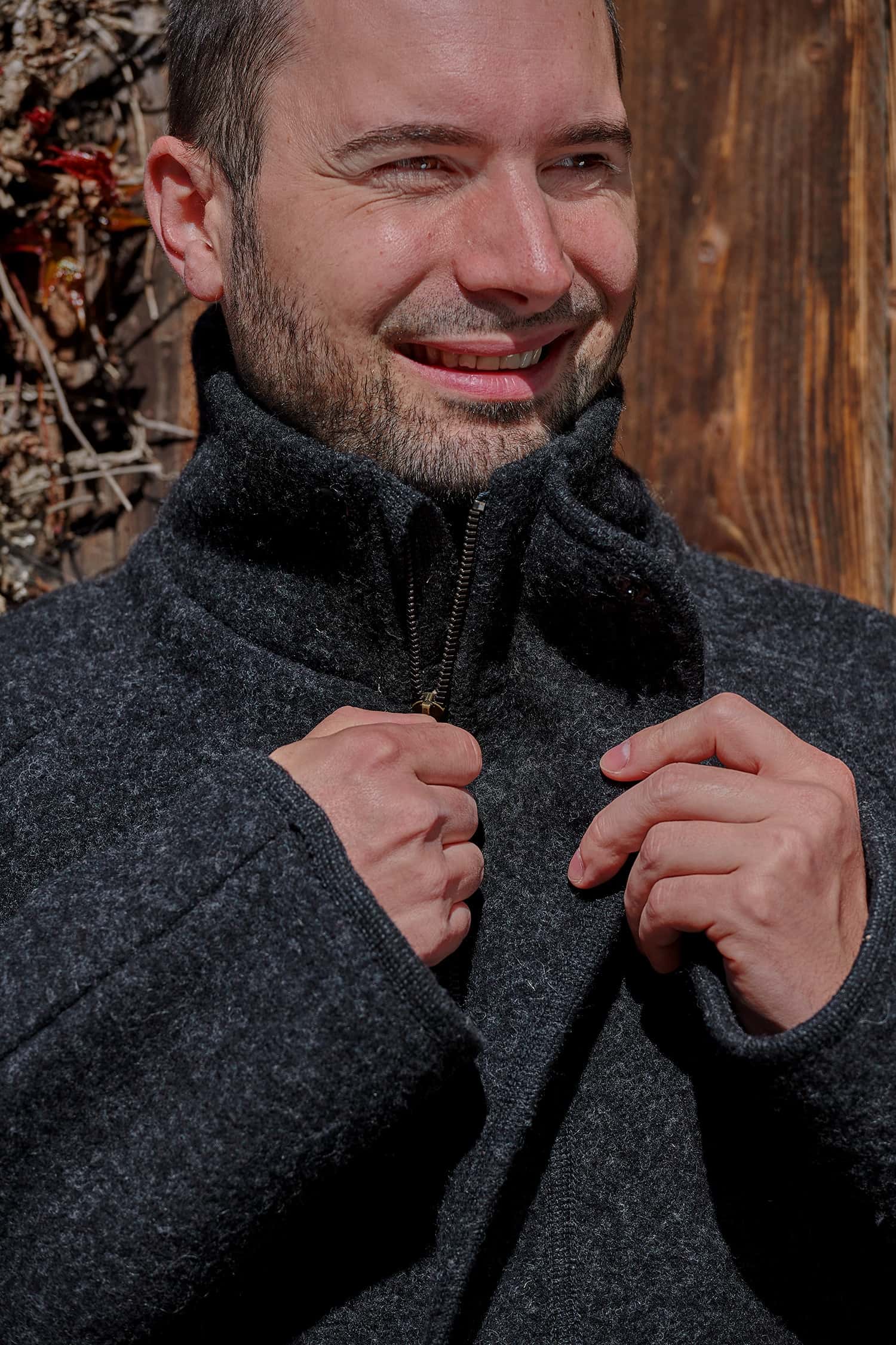 Finkhof-Walkjacke unisex aus Bio-Schurwolle
