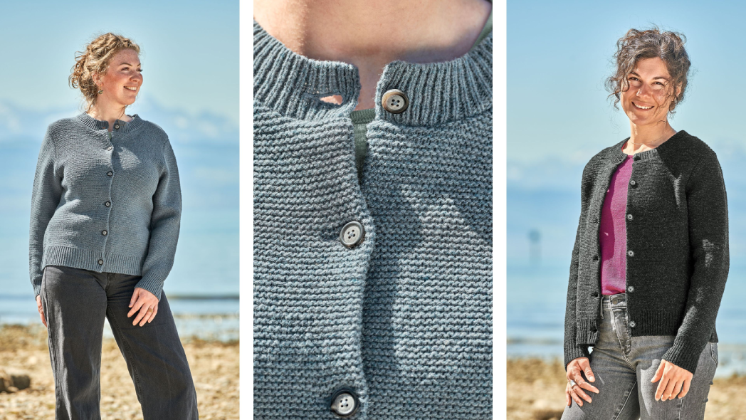 Finkhof Damenstrickjacke aus regionaler Bio-Schurwolle IVN Best