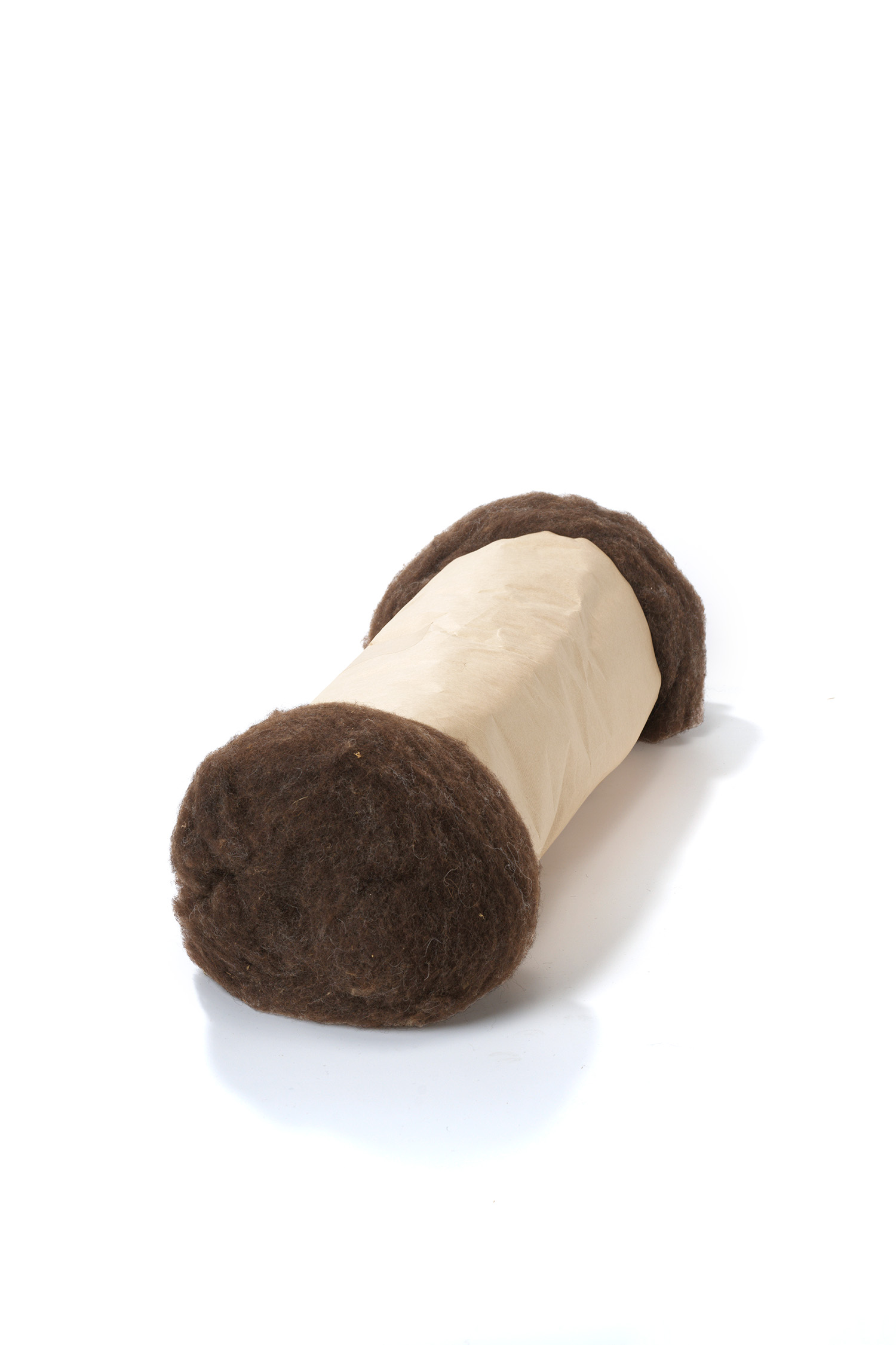 Wollvlies braun aus reiner Bio-Schurwolle