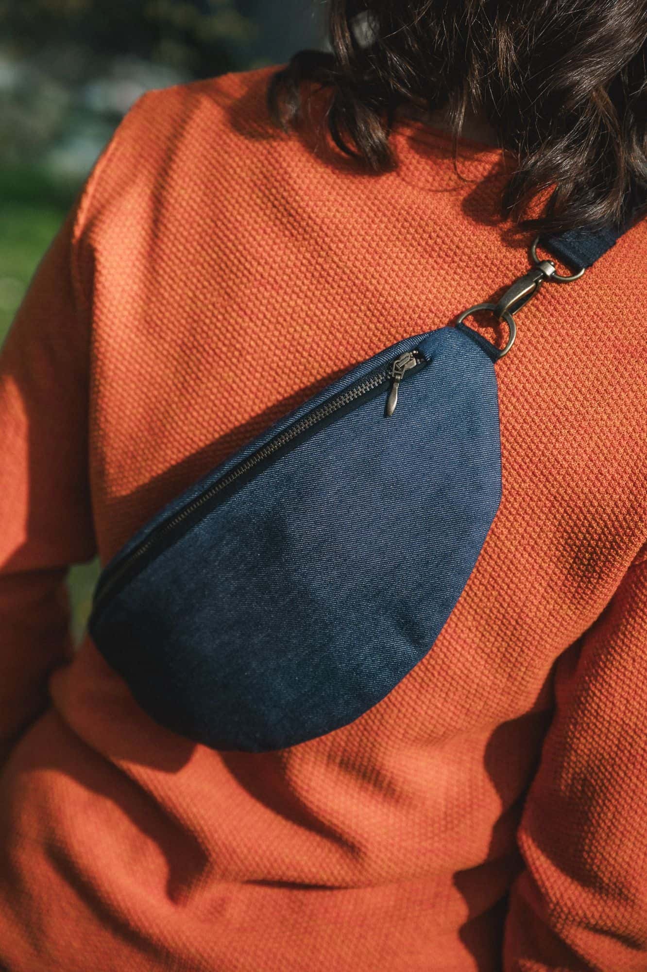 Hüft- und Schultertasche aus Bio-Baumwolle
