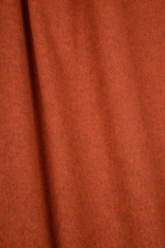 oranger Wollstoff aus bio Wolle (kbT)