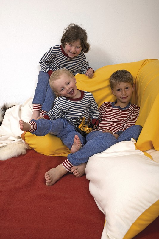Kinder-Schlafanzug Hose blau Gr. 128