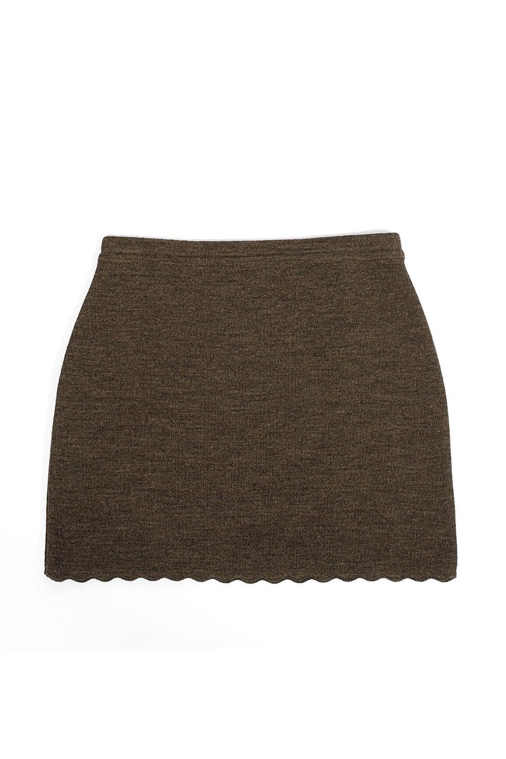 brauner Kurzrock aus bio Wolle (kbT), Freisteller