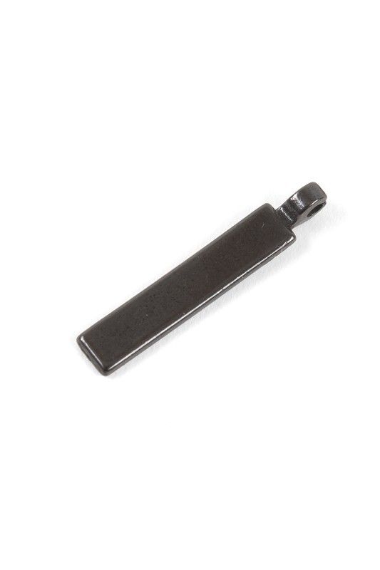 schwarzer Ersatz Reißverschlusszipper, Freisteller