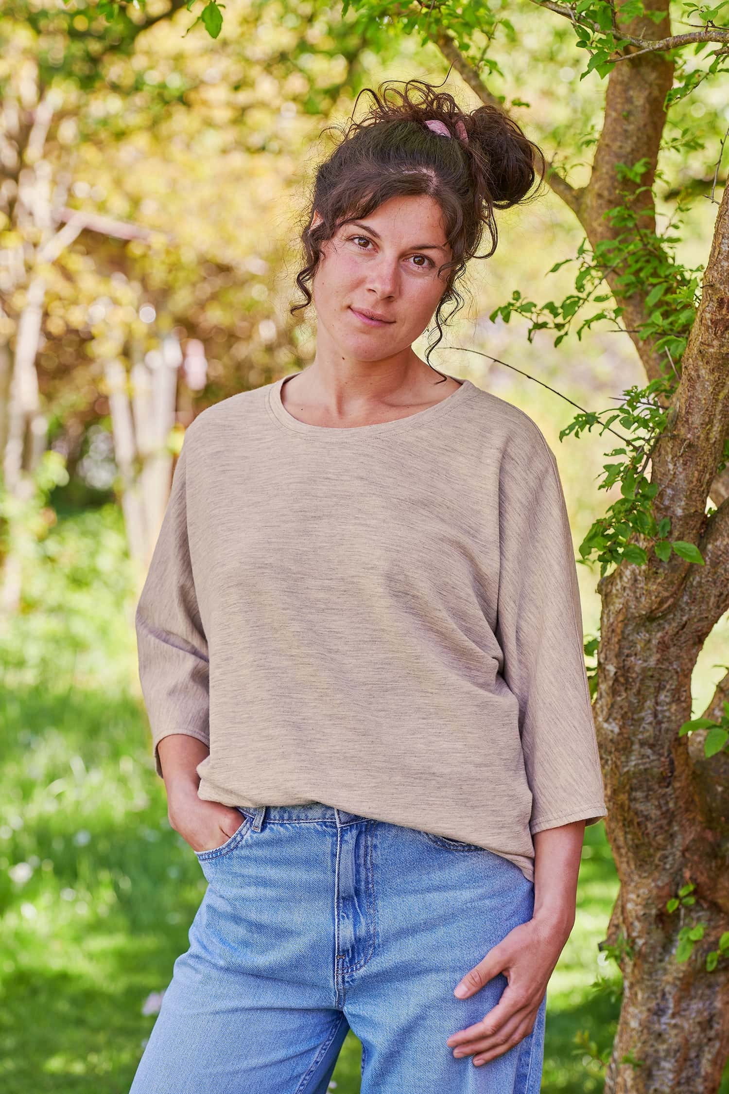 Oversize-Damen-Wollshirt aus reiner Bio-Schurwolle