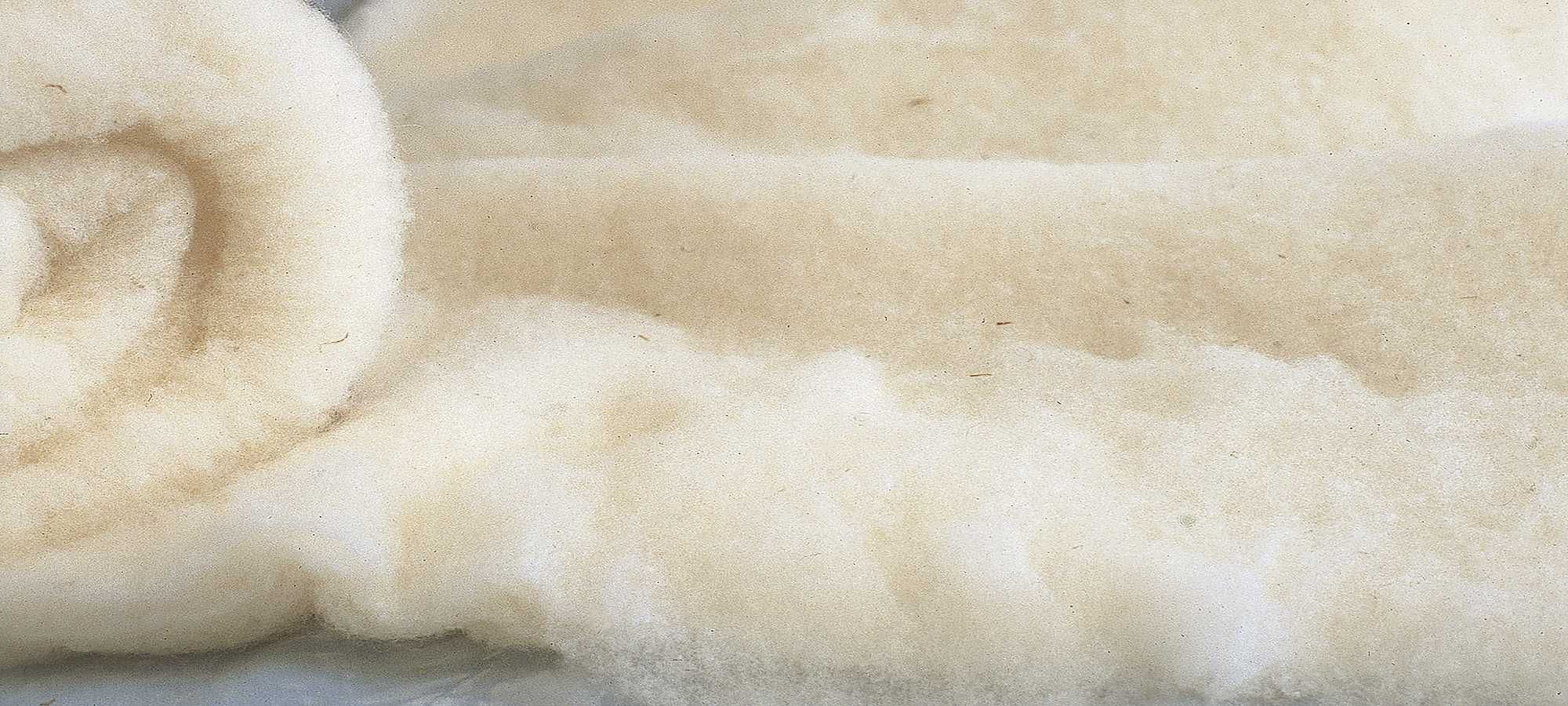 Nähanleitung Steppdecke Nahaufnahme von Finkhof Wollvlies