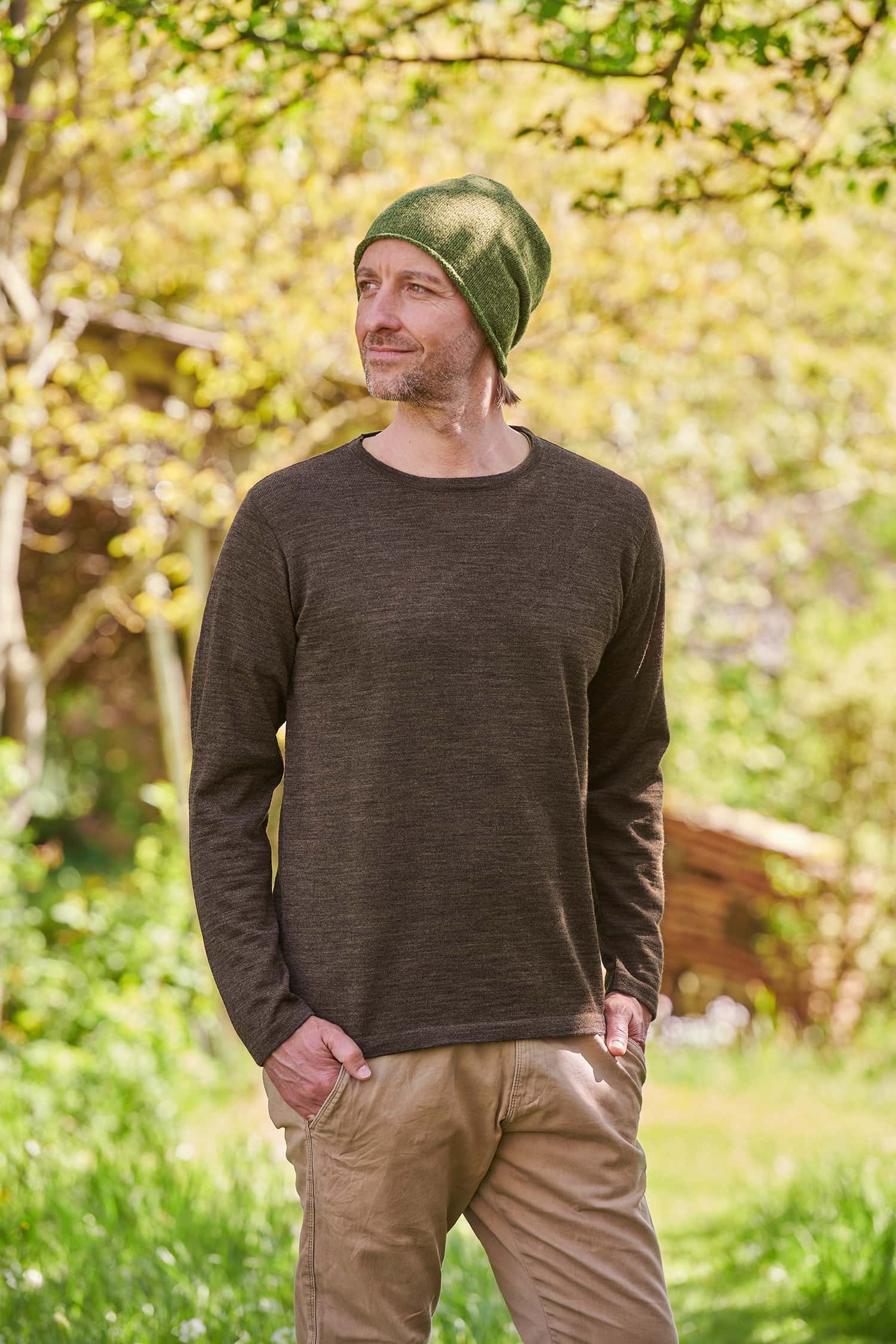 Herren-Wollshirt aus reiner Bio-Schurwolle Herren-Wollshirt aus reiner Bio-Schurwolle