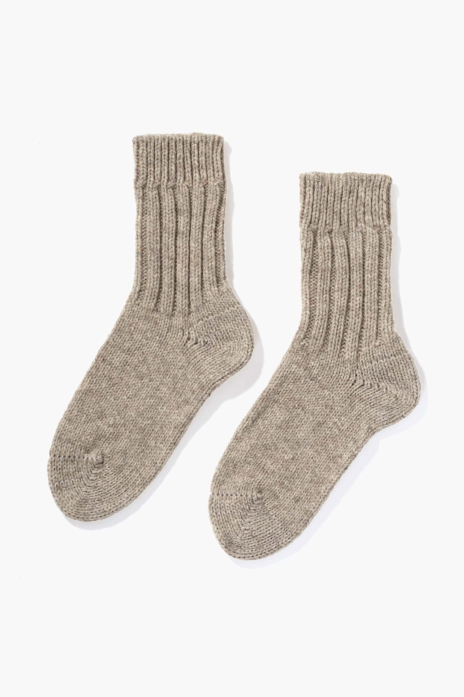 Dicke Finkhof-Socken aus reiner Bio-Schurwolle