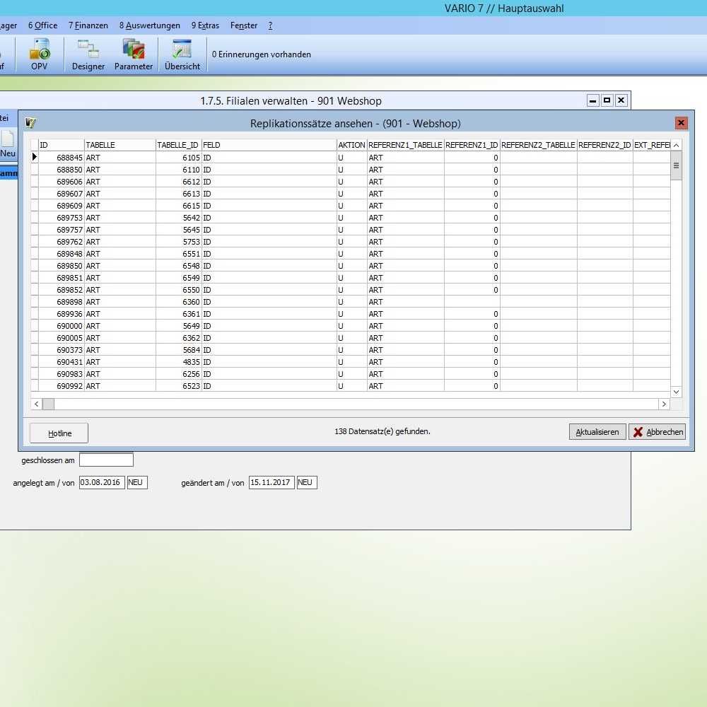 Screenshot aus Vario