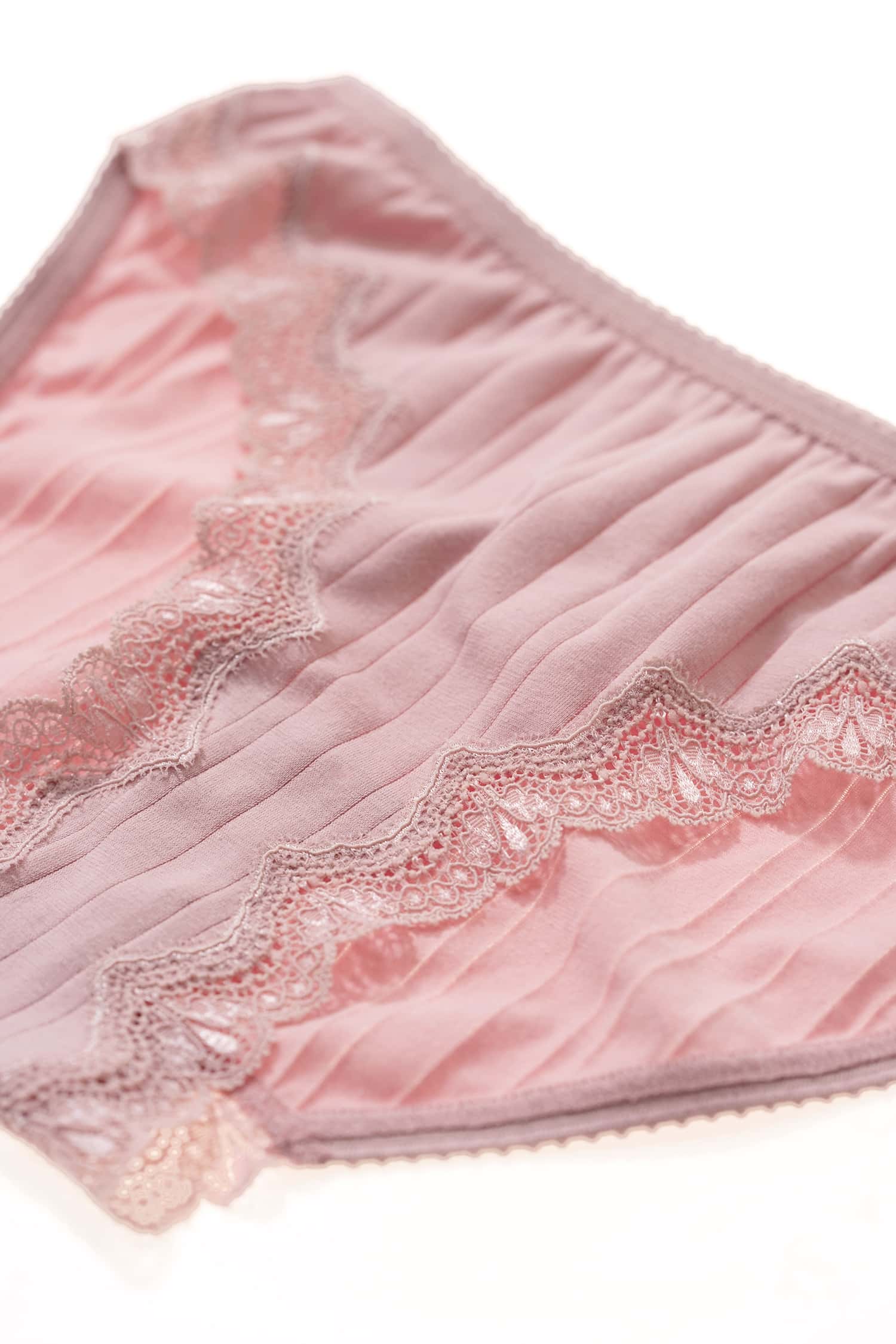 Damen-Baumwollslip mit Spitze aus Bio-Baumwolle