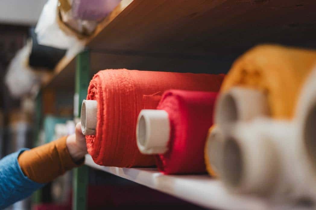 Stofflager beim Finkhof, Stoffrollen