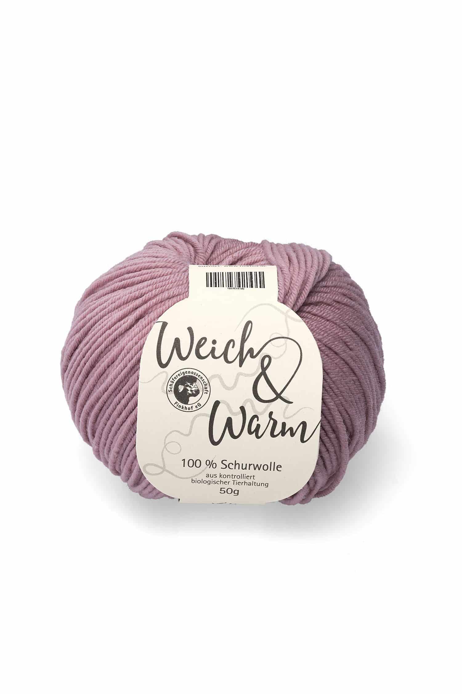 Finkhof Merinowolle Weich&Warm in altrosa aus bio Wolle (kbT), Freisteller