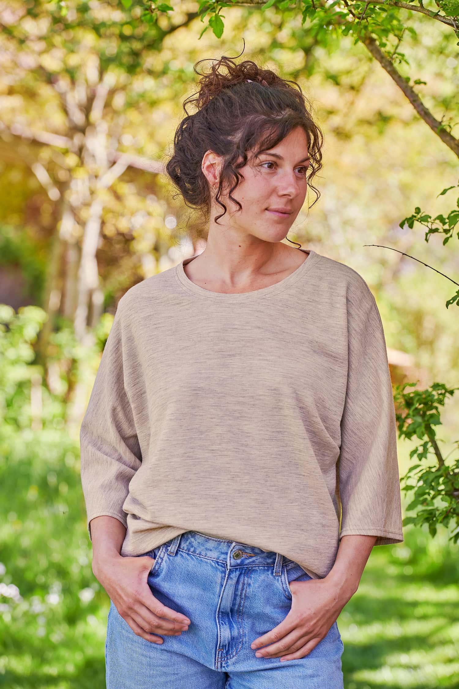 Oversize-Damen-Wollshirt aus reiner Bio-Schurwolle