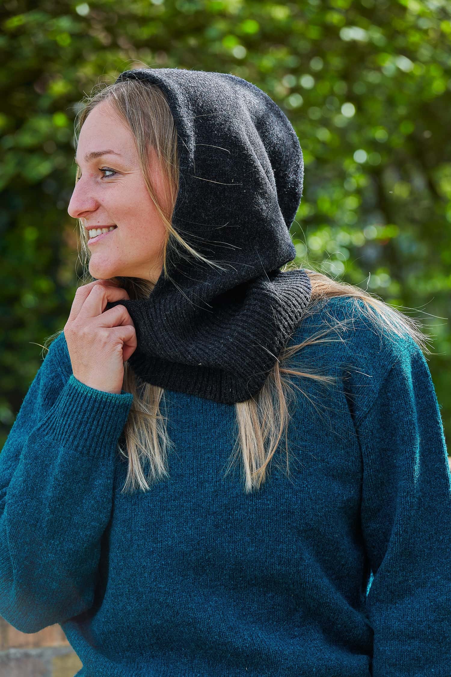 Finkhof-Schalmütze Balaclava anthrazit
