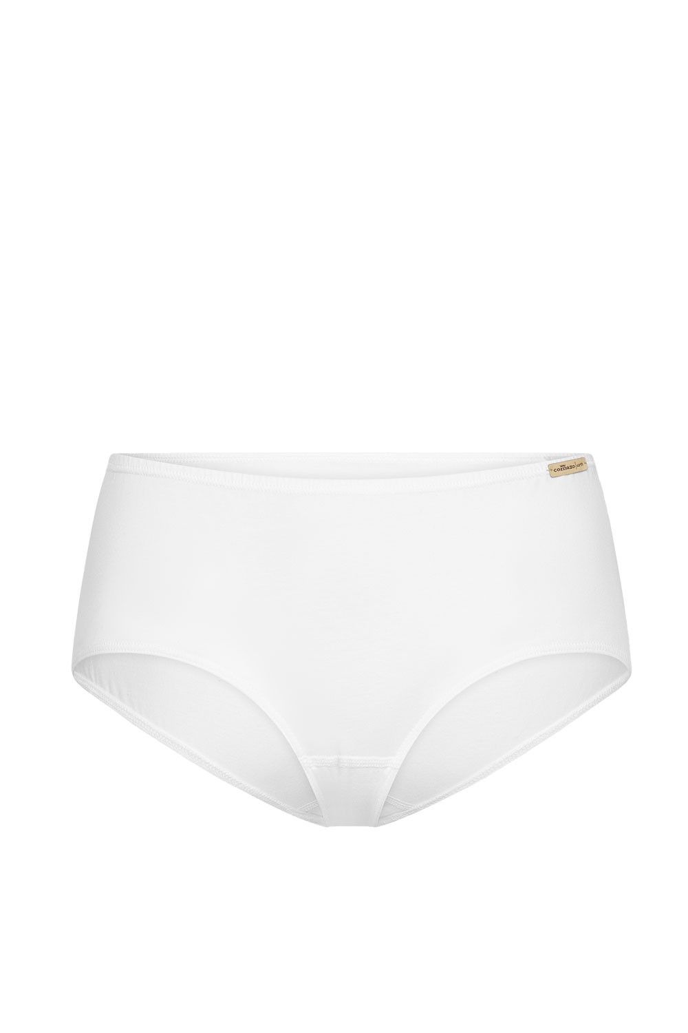 weiße Damenpanty aus bio Baumwolle (kbA) und Elasthan, Freisteller von vorne