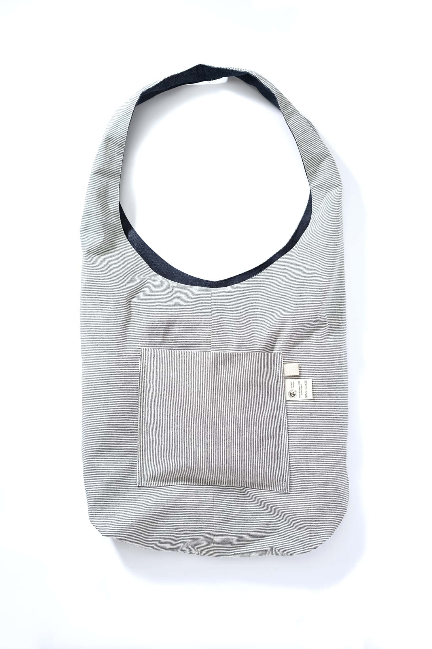 Bio-Baumwoll-Tasche zum Wenden blau/natur