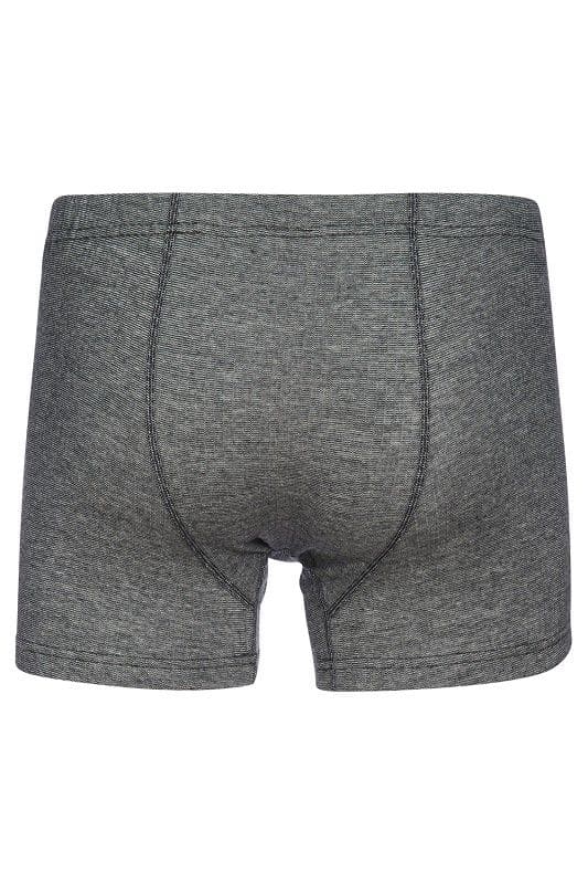 graue Herren Unterhose (Pants) aus bio Baumwolle (kbA), bio Wolle (kbT) und Seide, Freisteller von hinten