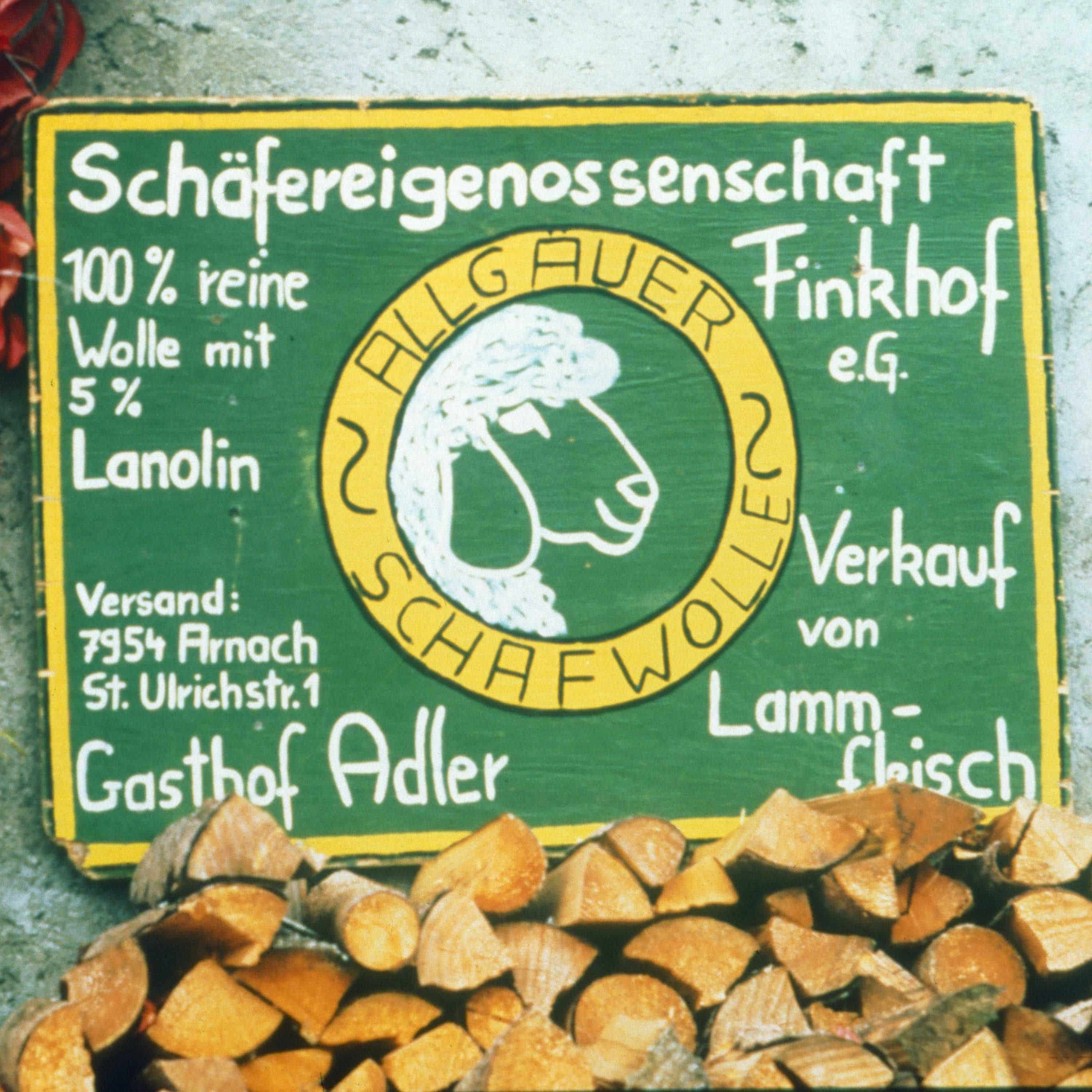 historisches Bild für Schild zum Finkhof Hofladen