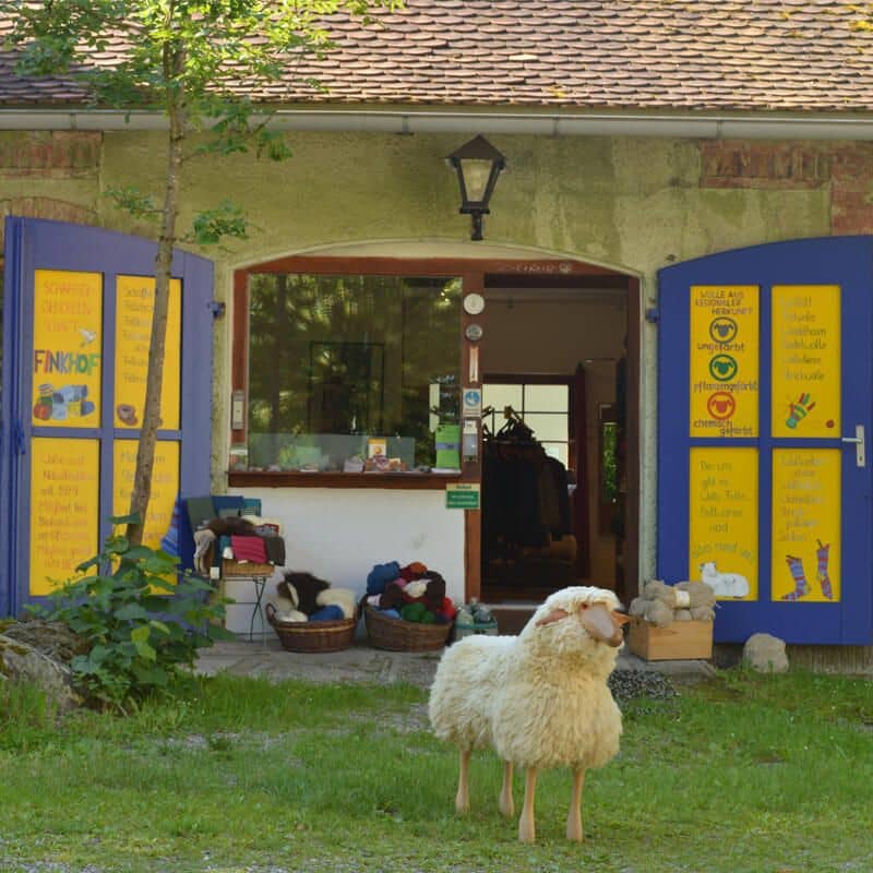 Blick auf den Hofladen