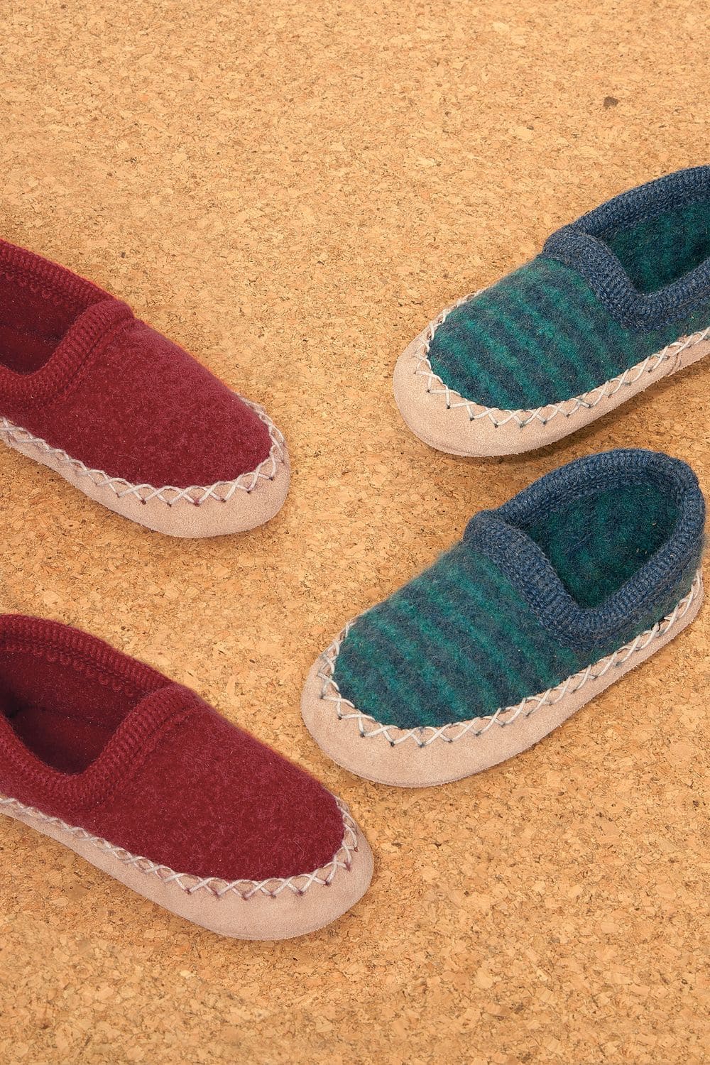 Kinderslipper Finkhof Kinderslipper in rot und blau