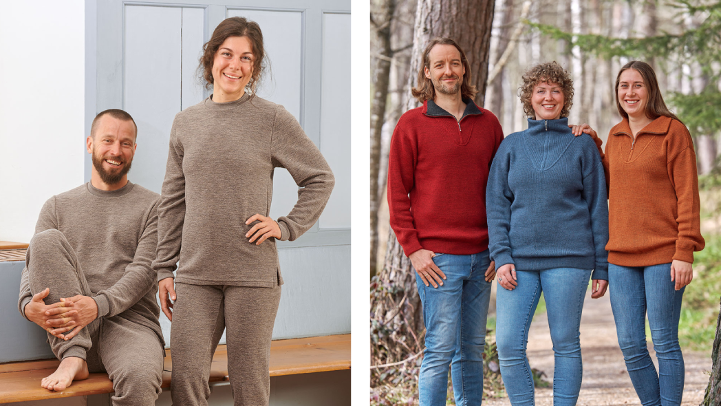 Finkhof pflanzengefärbter Wollschal aus Bio-Wolle handgewebt