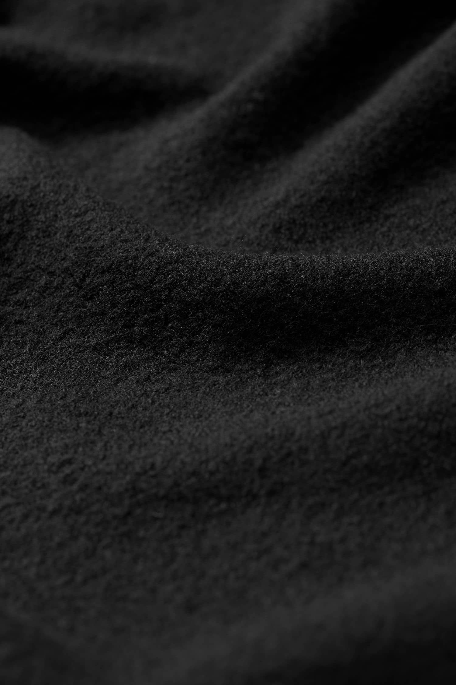 schwarzer Feinstrickstoff aus bio Wolle (kbT)