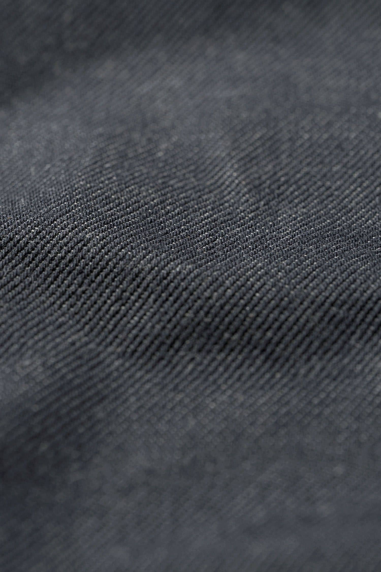 Detailaufnahme vom blauen Jeansstoff aus bio Baumwolle (kbA) vom Finkhof