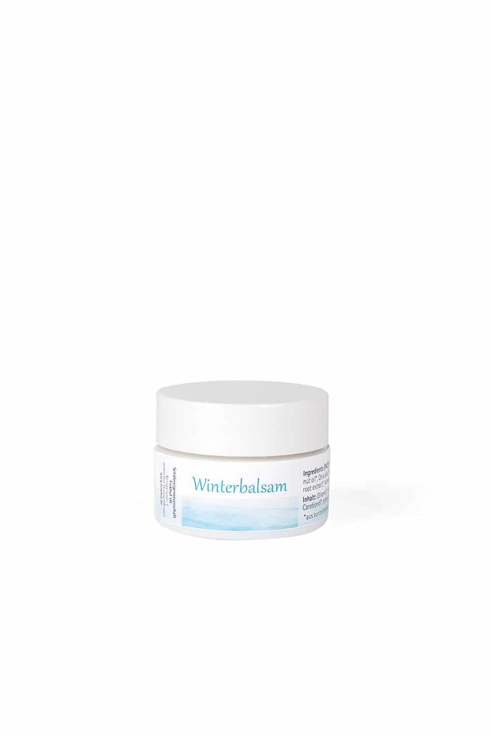 Finkhof Winterbalsam 15 ml im geschlossenen Glastiegel – Naturkosmetik mit Wollwachs, Olivenöl & Sheabutter